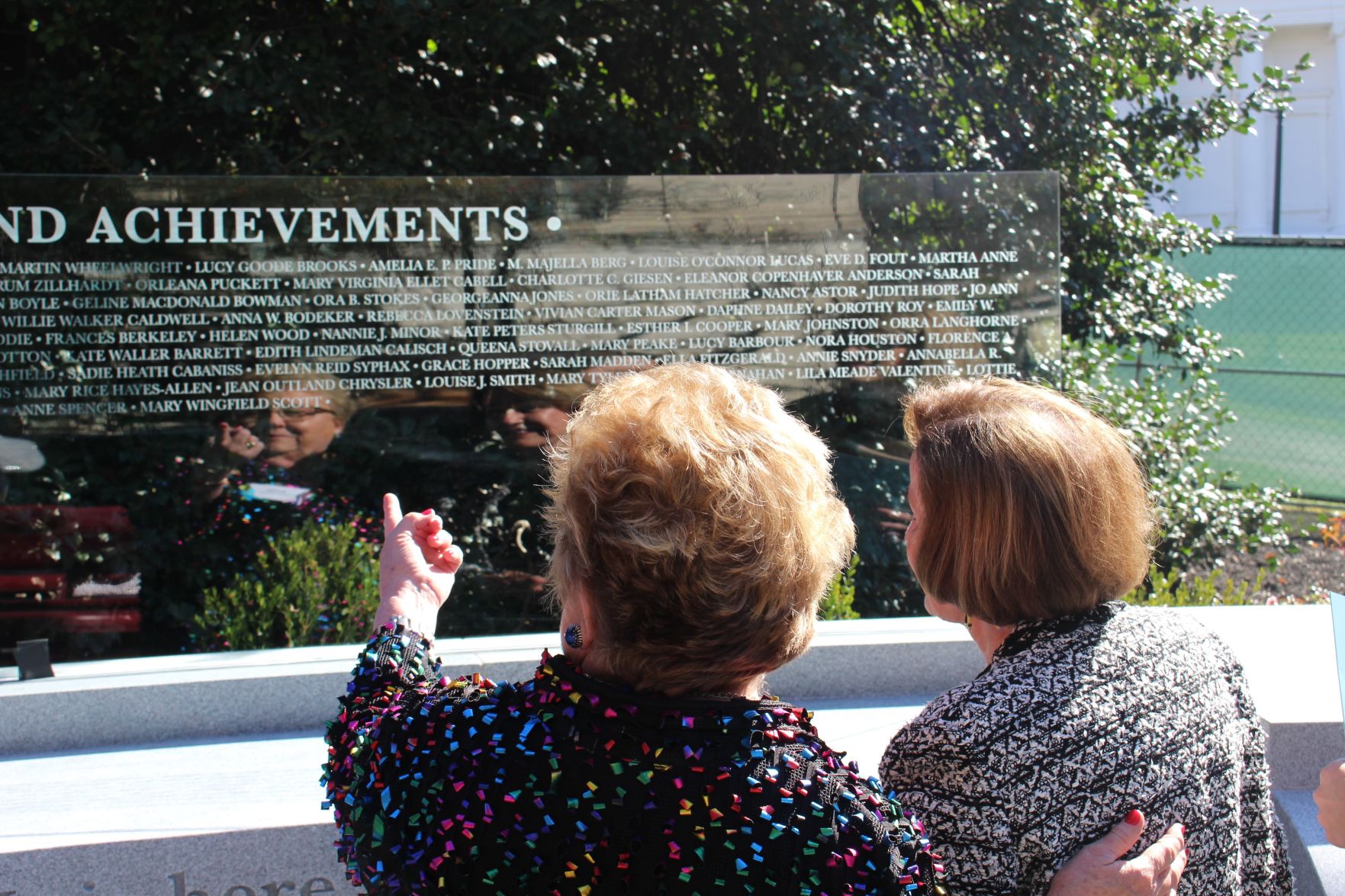 Susan Schaar at Wall of Honor